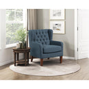  Manufacturer Color_Blue -- Homelegance Aria Stationary Fabric Accent Chair IMAGE 8