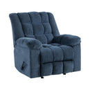  Manufacturer Color_Blue -- Homelegance Baldwin Rocker Fabric Recliner IMAGE 2