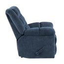  Manufacturer Color_Blue -- Homelegance Baldwin Rocker Fabric Recliner IMAGE 3
