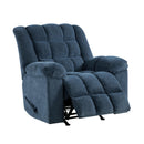  Manufacturer Color_Blue -- Homelegance Baldwin Rocker Fabric Recliner IMAGE 6