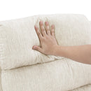  Manufacturer Color_Beige -- Homelegance Oxford Swivel Glider Fabric Recliner IMAGE 10