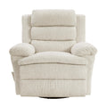  Manufacturer Color_Beige -- Homelegance Oxford Swivel Glider Fabric Recliner IMAGE 1