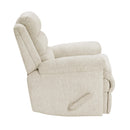  Manufacturer Color_Beige -- Homelegance Oxford Swivel Glider Fabric Recliner IMAGE 3
