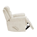  Manufacturer Color_Beige -- Homelegance Oxford Swivel Glider Fabric Recliner IMAGE 8