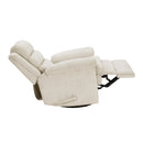  Manufacturer Color_Beige -- Homelegance Oxford Swivel Glider Fabric Recliner IMAGE 9