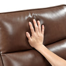  Manufacturer Color_Toffee brown -- Homelegance Thomas Swivel Glider Leather Match Recliner IMAGE 10