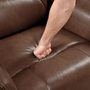  Manufacturer Color_Toffee brown -- Homelegance Thomas Swivel Glider Leather Match Recliner IMAGE 11
