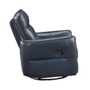  Manufacturer Color_Dark blue -- Thomas 9713DBU-1SW Swivel Glider Reclining Chair IMAGE 3