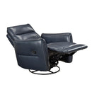  Manufacturer Color_Dark blue -- Thomas 9713DBU-1SW Swivel Glider Reclining Chair IMAGE 7