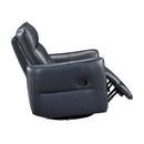  Manufacturer Color_Dark blue -- Thomas 9713DBU-1SW Swivel Glider Reclining Chair IMAGE 8