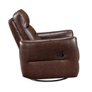  Manufacturer Color_Brown -- Thomas 9713BRW-1SW Swivel Glider Reclining Chair IMAGE 3