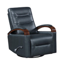  Manufacturer Color_Dark blue -- Homelegance Margot Swivel Glider Recliner IMAGE 2