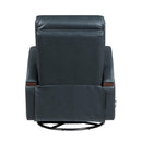  Manufacturer Color_Dark blue -- Homelegance Margot Swivel Glider Recliner IMAGE 6