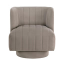  Manufacturer Color_Taupe -- Homelegance Joyce Swivel Fabric Chair IMAGE 1