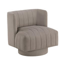  Manufacturer Color_Taupe -- Homelegance Joyce Swivel Fabric Chair IMAGE 2