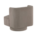  Manufacturer Color_Taupe -- Homelegance Joyce Swivel Fabric Chair IMAGE 4