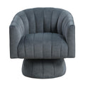  Manufacturer Color_Dark grey -- Homelegance Bristol Swivel Fabric Chair IMAGE 1