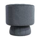 Manufacturer Color_Dark grey -- Homelegance Bristol Swivel Fabric Chair IMAGE 5