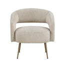  Manufacturer Color_Taupe -- Homelegance Roslyn Stationary Fabric Accent Chair IMAGE 1