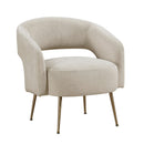  Manufacturer Color_Taupe -- Homelegance Roslyn Stationary Fabric Accent Chair IMAGE 2