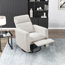  Manufacturer Color_Newsprint -- Olathe 9504NPF-1 Swivel Glider Reclining Chair IMAGE 13