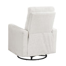  Manufacturer Color_Newsprint -- Olathe 9504NPF-1 Swivel Glider Reclining Chair IMAGE 4