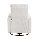  Manufacturer Color_Newsprint -- Olathe 9504NPF-1 Swivel Glider Reclining Chair IMAGE 5