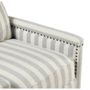  Manufacturer Color_Beige with greyish blue stripe pattern -- Landrum 9257NF-1 Push Back Reclining Chair IMAGE 9