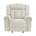  Manufacturer Color_Beige -- Nutmeg 9901BE-1 Glider Reclining Chair IMAGE 1
