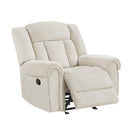  Manufacturer Color_Beige -- Nutmeg 9901BE-1 Glider Reclining Chair IMAGE 6