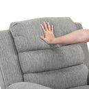  Manufacturer Color_Grey -- Oxford 9725GRY-1SW Swivel Glider Reclining Chair IMAGE 10