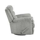  Manufacturer Color_Grey -- Oxford 9725GRY-1SW Swivel Glider Reclining Chair IMAGE 3