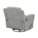  Manufacturer Color_Grey -- Oxford 9725GRY-1SW Swivel Glider Reclining Chair IMAGE 4