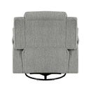  Manufacturer Color_Grey -- Oxford 9725GRY-1SW Swivel Glider Reclining Chair IMAGE 5