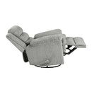  Manufacturer Color_Grey -- Oxford 9725GRY-1SW Swivel Glider Reclining Chair IMAGE 9