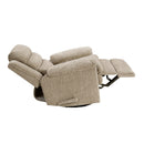  Manufacturer Color_Brown -- Oxford 9725BRW-1SW Swivel Glider Reclining Chair IMAGE 9