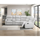  Homelegance Thorne 8406GY*SC 3 pc Reclining Sectional with Left Console IMAGE 11