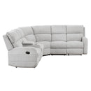  Homelegance Thorne 8406GY*SC 3 pc Reclining Sectional with Left Console IMAGE 2