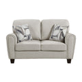  Manufacturer Color_Grey -- Homelegance Lemond Stationary Fabric Loveseat IMAGE 1