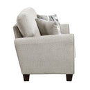  Manufacturer Color_Grey -- Homelegance Lemond Stationary Fabric Loveseat IMAGE 3