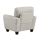  Manufacturer Color_Grey -- Homelegance Lemond Stationary Fabric Chair IMAGE 4