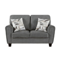  Manufacturer Color_Dark grey -- Lemond 9214NGH-2 Love Seat IMAGE 1