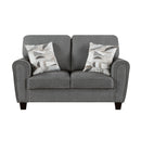  Manufacturer Color_Dark grey -- Lemond 9214NGH-2 Love Seat IMAGE 1