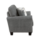  Manufacturer Color_Dark grey -- Lemond 9214NGH-2 Love Seat IMAGE 3