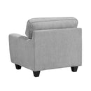  Manufacturer Color_Grey -- Homelegance Bennett Stationary Fabric Chair IMAGE 5
