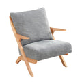  Manufacturer Color_Grey -- Homelegance Lennox Stationary Fabric Accent Chair IMAGE 1