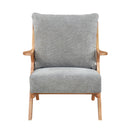  Manufacturer Color_Grey -- Homelegance Lennox Stationary Fabric Accent Chair IMAGE 2