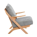  Manufacturer Color_Grey -- Homelegance Lennox Stationary Fabric Accent Chair IMAGE 3
