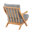  Manufacturer Color_Grey -- Homelegance Lennox Stationary Fabric Accent Chair IMAGE 4