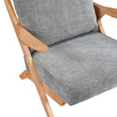  Manufacturer Color_Grey -- Homelegance Lennox Stationary Fabric Accent Chair IMAGE 6